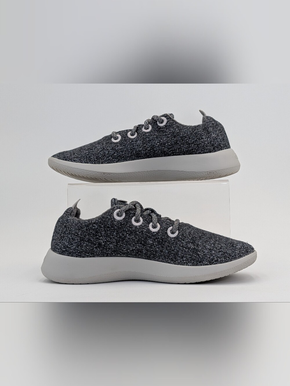 allbirds Sz 8 Women's Heather Gray Merino Wool Lace-Up Cushioned Insole Sneakers - Picture 11 of 17